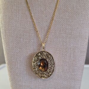 Vintage Avon Parfume Locket, Pendant,Brooch/ Necklace